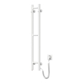 Elektrische handdoekdroger SILOUETTE 46W 100x16 cm wit rechts
