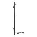Elektrische handdoekdroger stangmodel 118 cm 30 W zwart