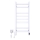 Elektrische handdoekradiator met thermostaat AVANGARD 105 W, 80 x 36 cm, wit, links