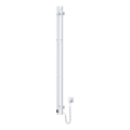 Elektrische handdoekradiator met thermostaat SILOUETTE 106W 150x9cm wit rechts