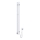 Elektrische handdoekradiator met thermostaat SILOUETTE 187W/230V 120,6 cm IP44 wit rechts hoekig