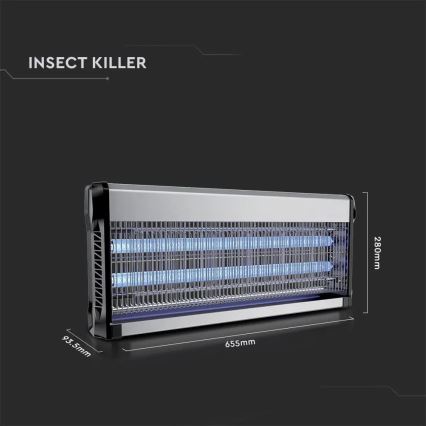 Elektrische insectenverdelger 2x20W/230V 150 m²