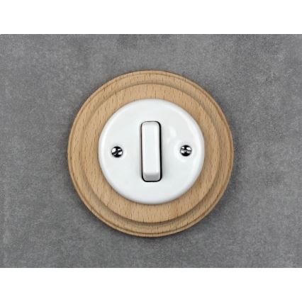 Elhard - Cadre rétro en bois au design simple, bois clair