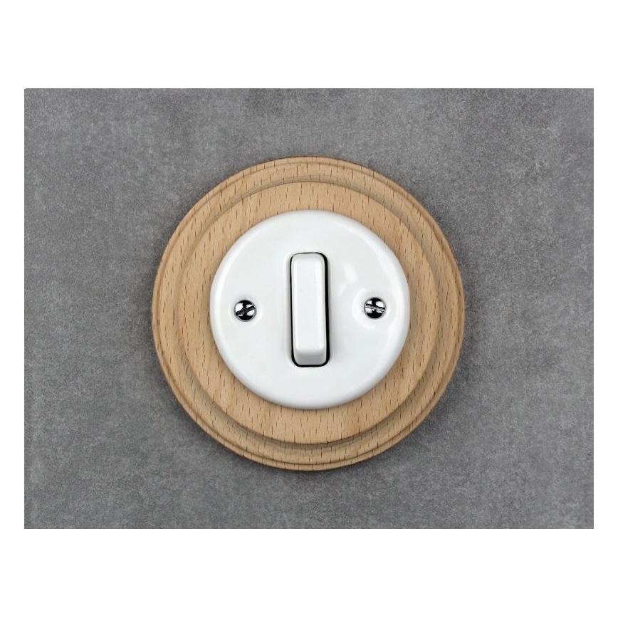 Elhard - Cadre rétro en bois au design simple, bois clair