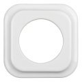 Elhard - Cadre rétro en céramique au design épuré, blanc