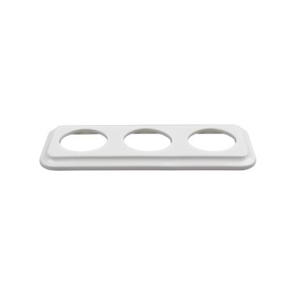 Elhard - Keramisch retro 3-voudig frame, wit