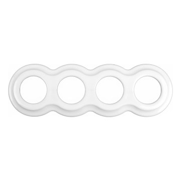 Elhard - Keramisch retro-frame 4-voudig, wit
