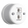 Elhard - Keramische retro datadoos 2x RJ45 wit
