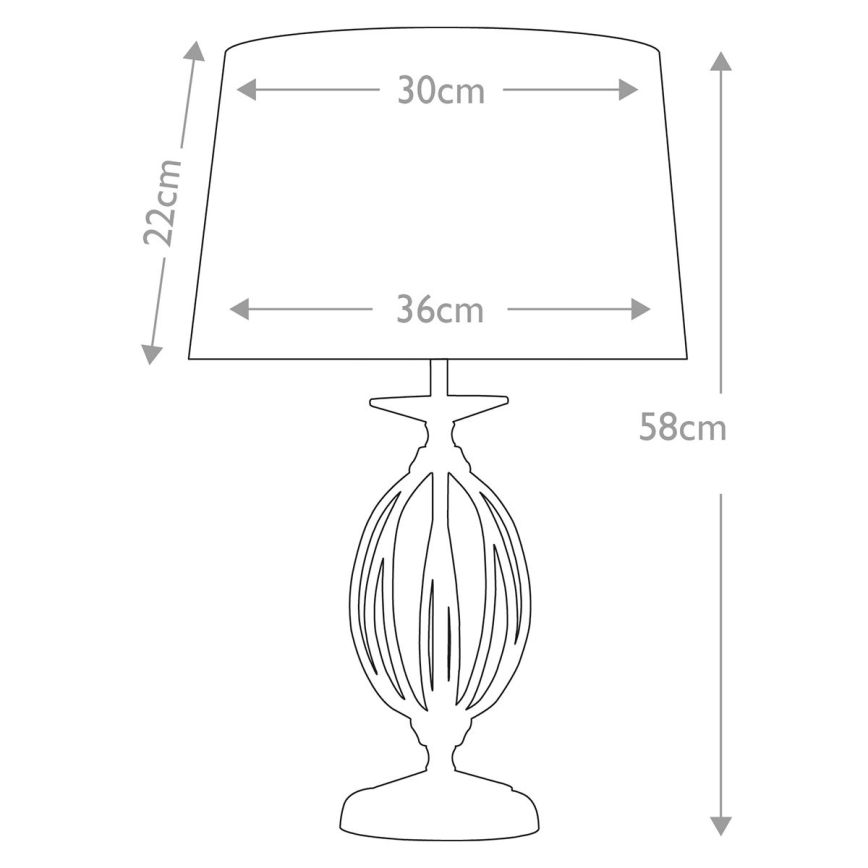 Elstead - Lampe de table AEGEAN 1xE27/60W/230V chrome brillant