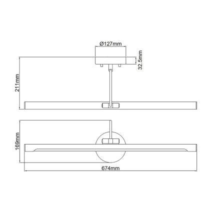 Elstead ALTON-PL-L-BLK - LED Schilderij Lamp ALTON LED/10W/230V zwart