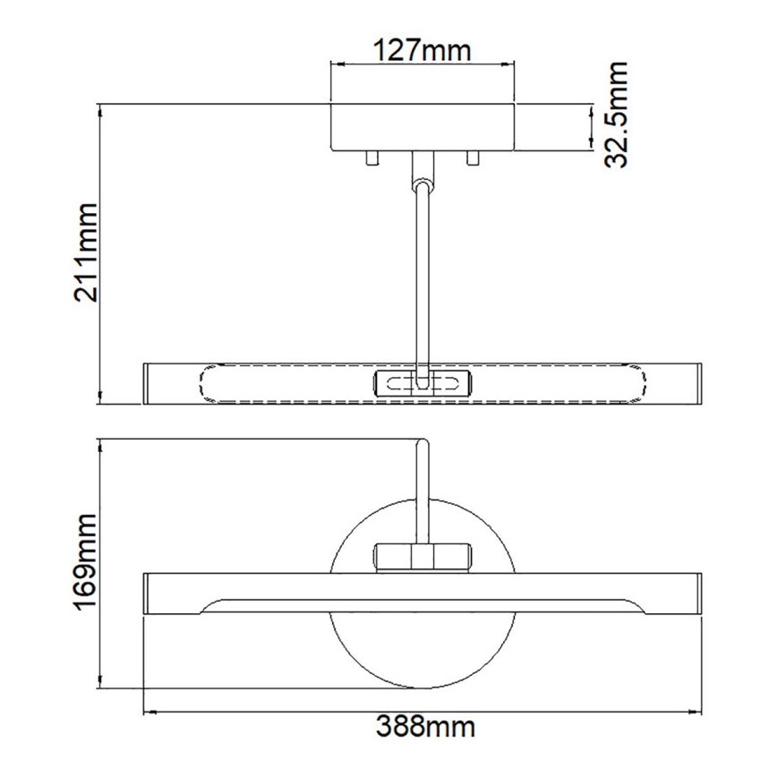 Elstead ALTON-PL-S-BB - Applique pour tableau ALTON LED/6W/230V dorée
