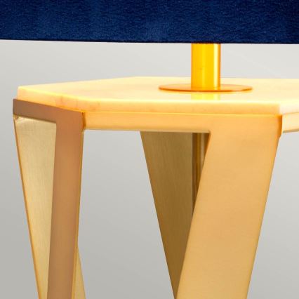 Elstead - Tafellamp APOLLO 1xE27/60W/230V goud/blauw