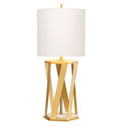 Elstead - Tafellamp APOLLO 1xE27/60W/230V goud/wit