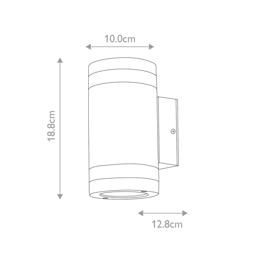 Elstead - Applique murale LED d'extérieur MAGNUS 2xGX53/9W/230V IP44