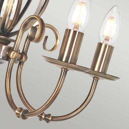 Elstead - Suspension chaîne ARTISAN 5xE14/60W/230V