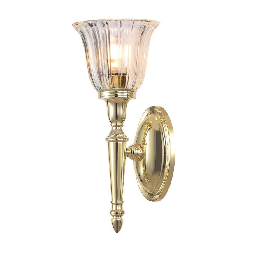 Elstead - LED-wandlamp voor badkamer DRYDEN 1xG9/3W/230V IP44 goudkleurig