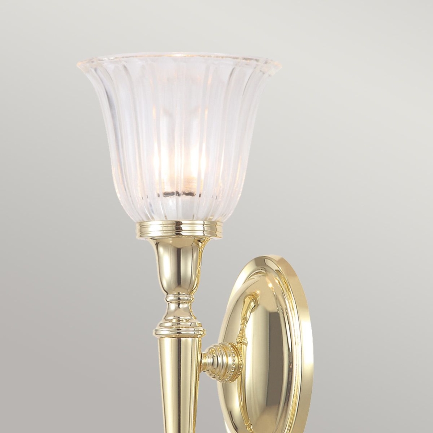 Elstead - LED-wandlamp voor badkamer DRYDEN 1xG9/3W/230V IP44 goudkleurig