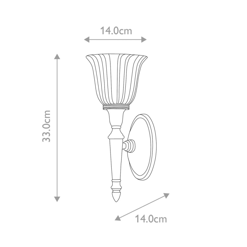 Elstead - Applique murale LED salle de bain DRYDEN 1xG9/3W/230V IP44