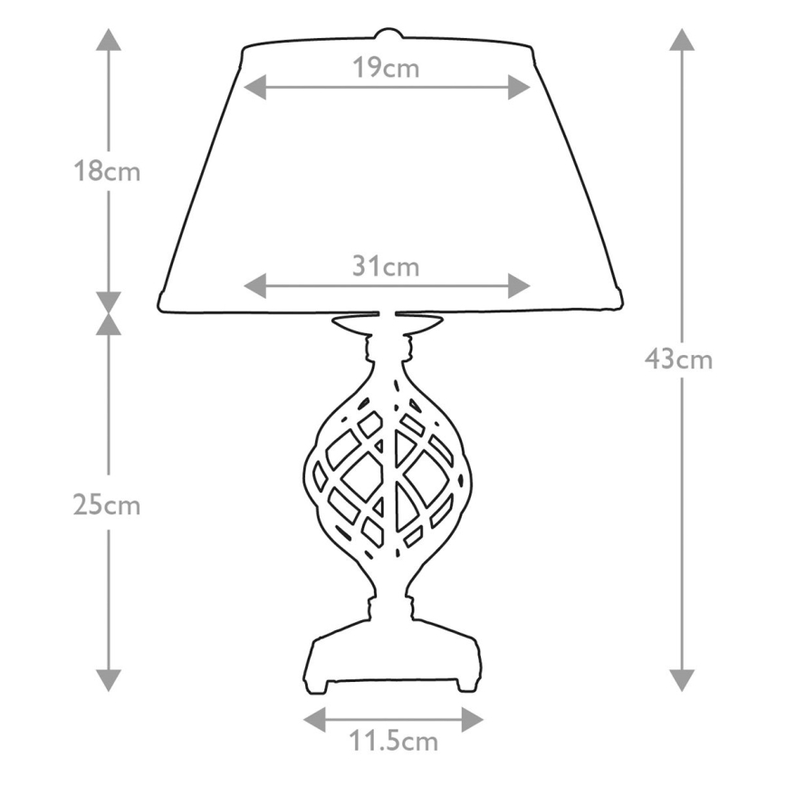 Elstead - Tafellamp BELFRY 1xE27/60W/230V