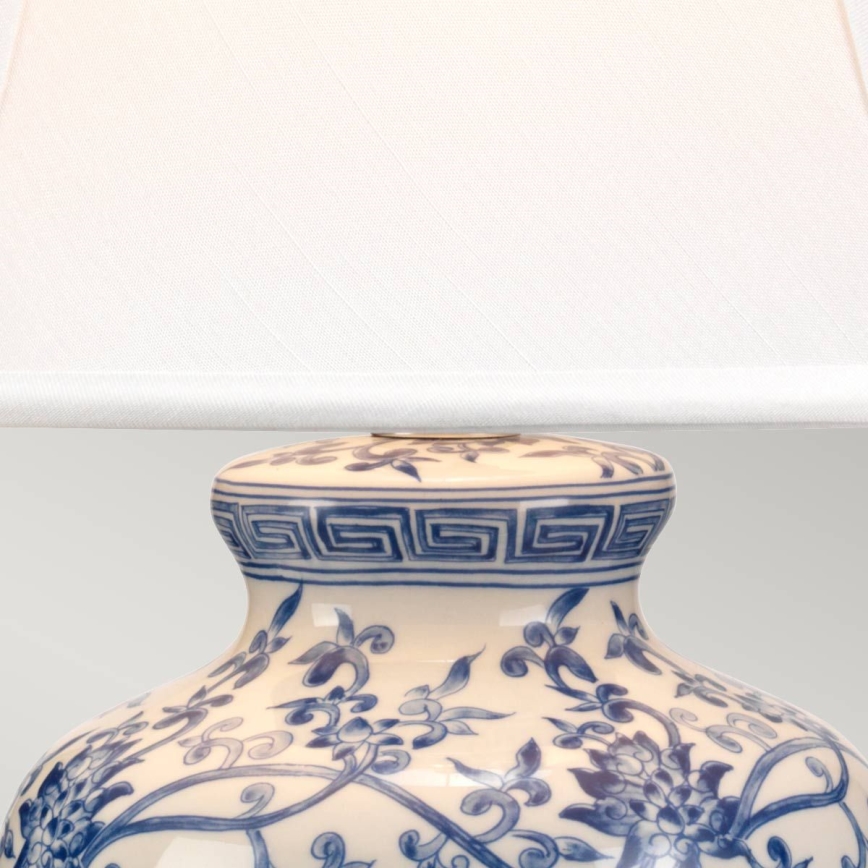 Elstead - Tafellamp BLAUW GINGER JAR 1xE27/60W/230V