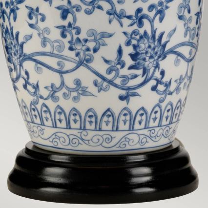 Elstead - Tafellamp BLAUW GINGER JAR 1xE27/60W/230V