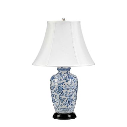 Elstead - Tafellamp BLAUW GINGER JAR 1xE27/60W/230V