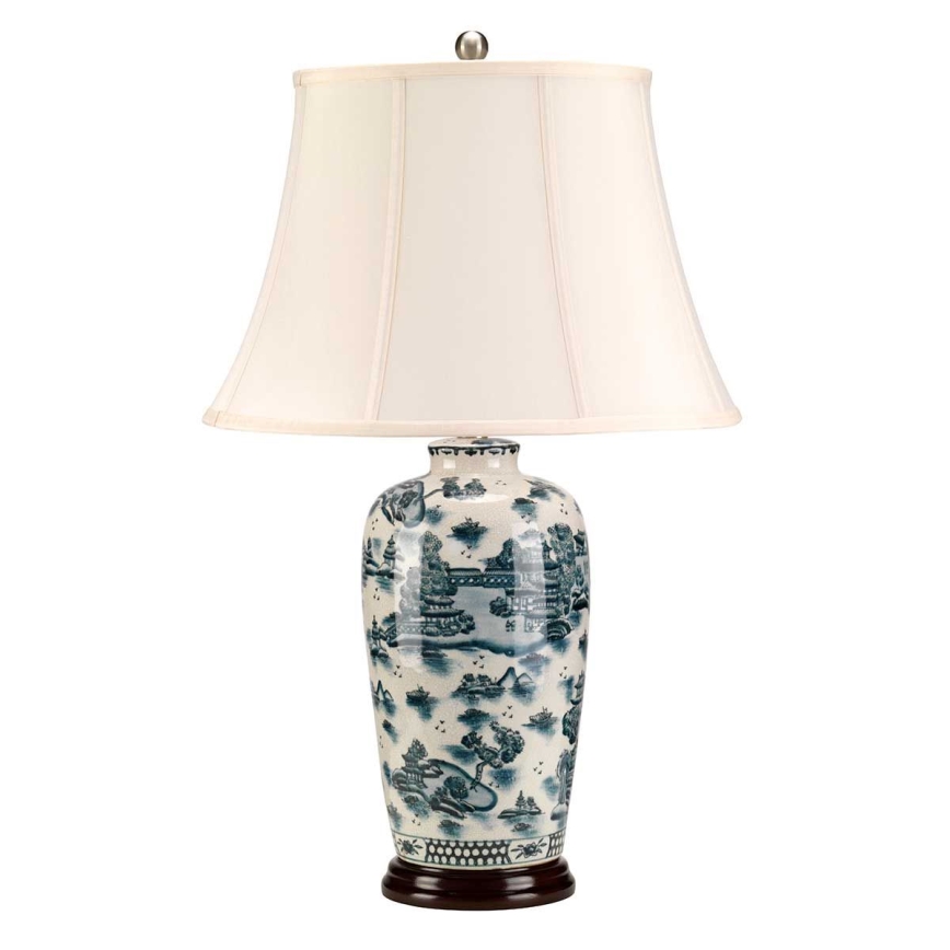 Elstead - Lampe de table BLEU TRADITIONAL 1xE27/60W/230V