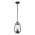 Elstead - Buitenhanglamp aan ketting MINERS 1xE27/60W/230V IP44 brons