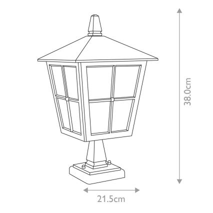 Elstead - Buitenlamp CANTERBURY 1xE27/100W/230V IP43