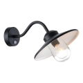 Elstead - Buitenmuurlamp met bewegingssensor KLAMPENBORG 1xE27/60W/230V IP44