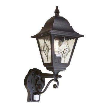 Elstead - Buitenwandlamp met sensor NORFOLK 1xE27/100W/230V IP43