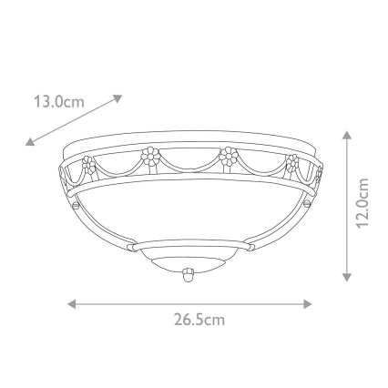 Elstead - Wandlamp CARISBROOKE 1xE27/60W/230V