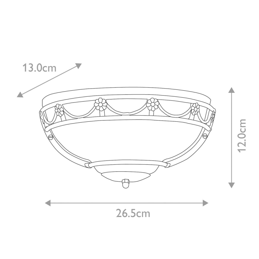 Elstead - Wandlamp CARISBROOKE 1xE27/60W/230V
