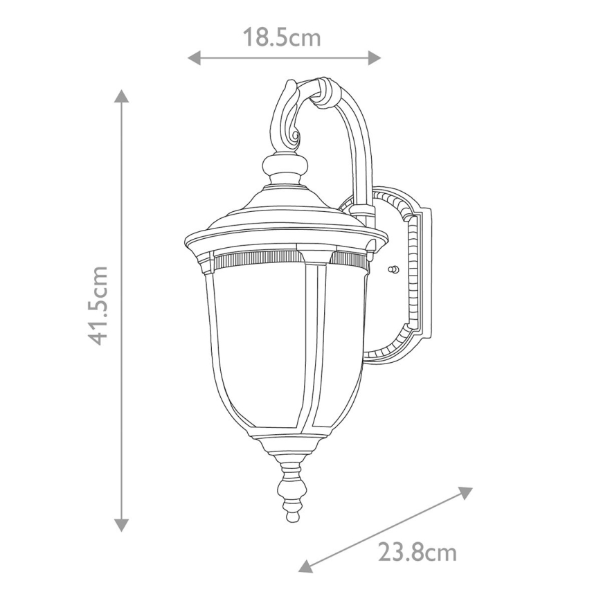 Elstead - Applique murale extérieure CLEVELAND 1xE27/60W/230V IP44