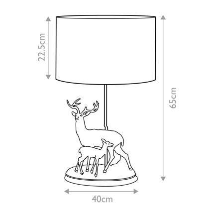 Elstead - Tafellamp AMELIA 1xE27/40W/230V brons