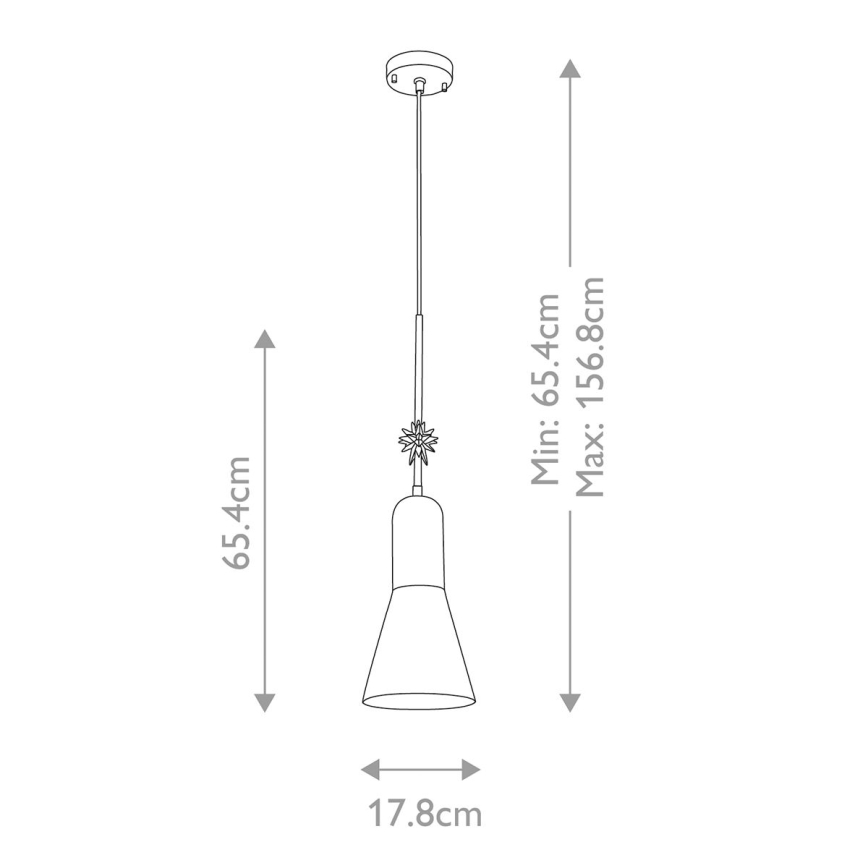 Elstead - Hanglamp aan een koord ETOILE 1xE27/60W/230V