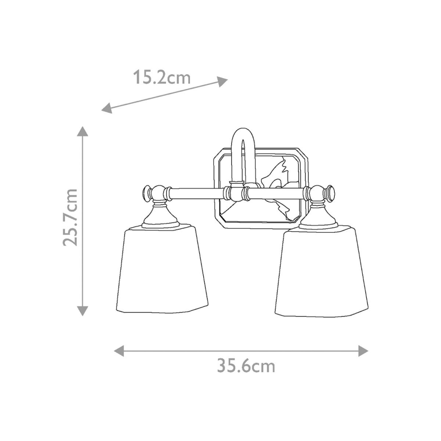 Elstead FE-CONCORD2-BATH - LED Applique murale salle de bain CONCORD 2xG9/3W/230V IP44