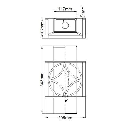 Elstead FE-REMY1 - Wandlamp REMY 1xE14/60W/230V
