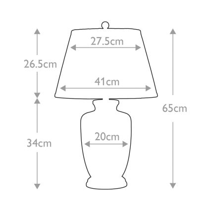 Elstead - Lampe de table GOLD BIRDS 1xE27/60W/230V