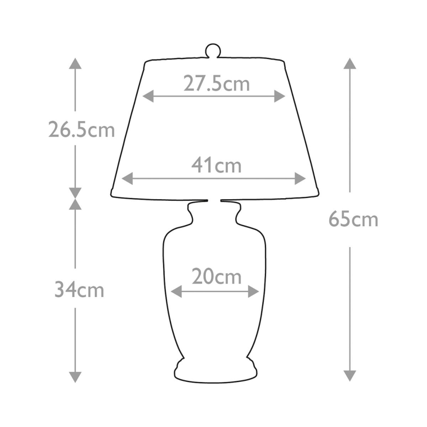 Elstead - Lampe de table GOLD BIRDS 1xE27/60W/230V