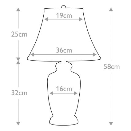 Elstead - Lampe de table GOLDTHISTLE 1xE27/60W/230V