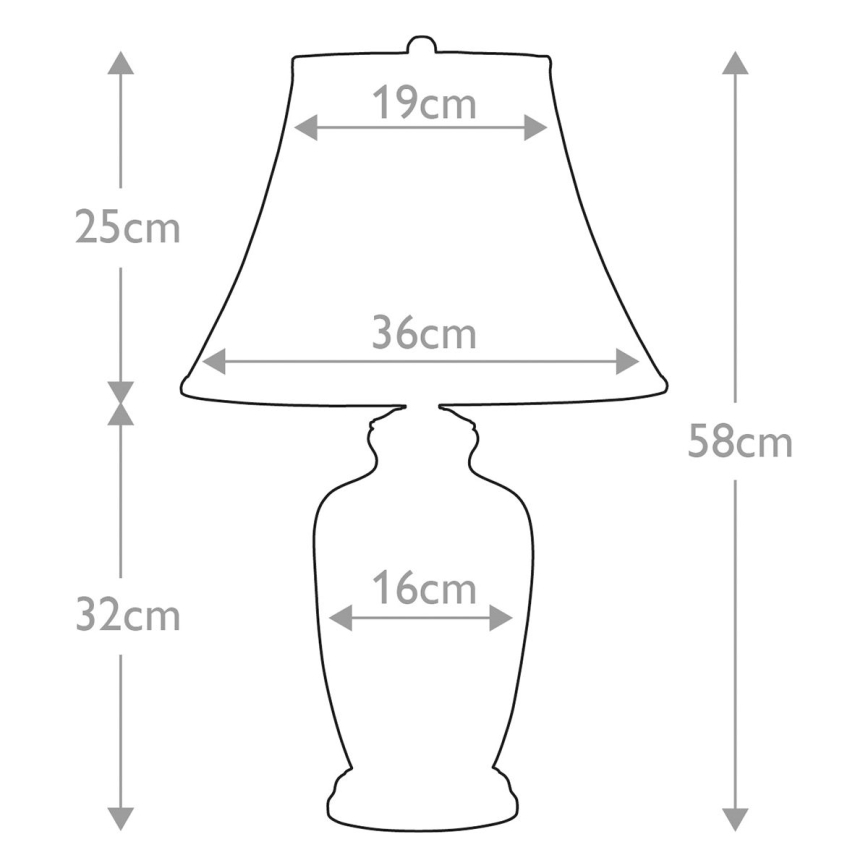 Elstead - Lampe de table GOLDTHISTLE 1xE27/60W/230V