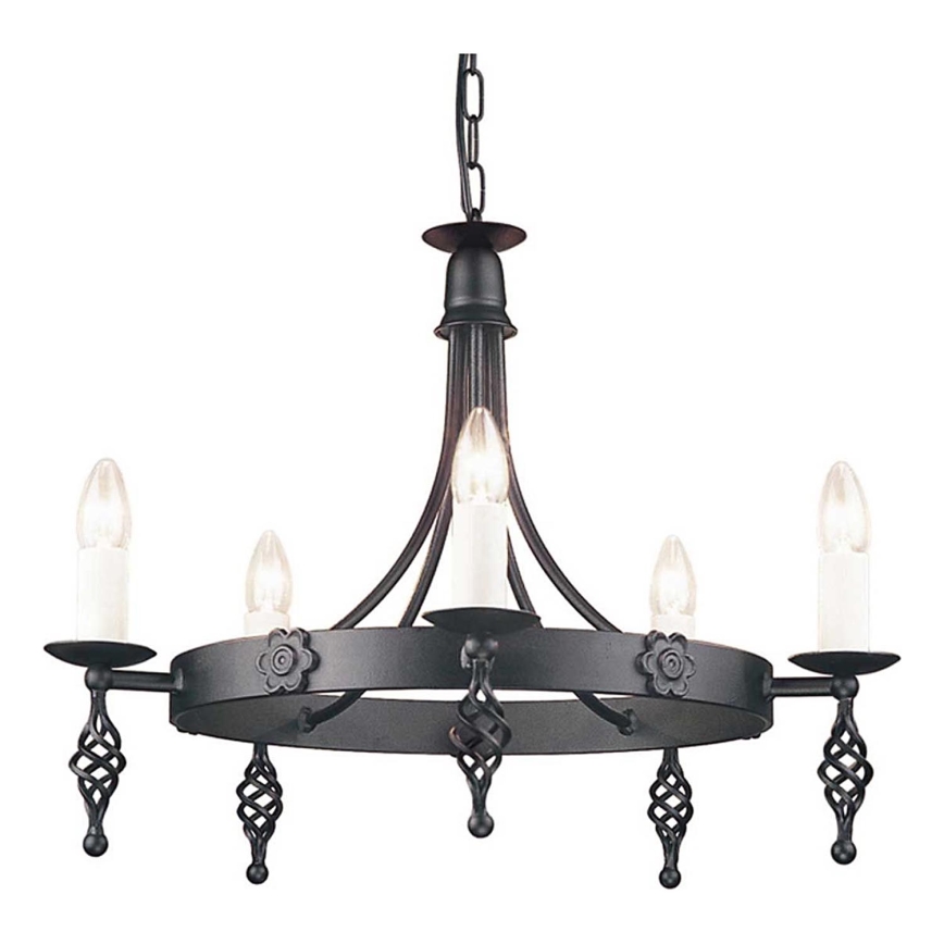 Elstead - Hanglamp aan een ketting BELFRY 5xE14/60W/230V