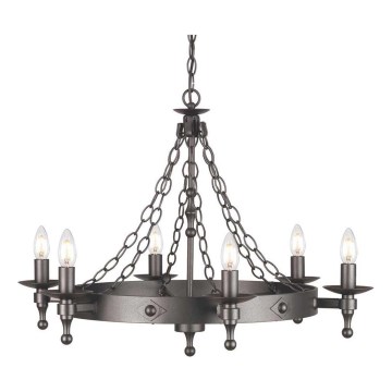 Elstead - Hanglamp aan een ketting WARWICK 6xE14/60W/230V
