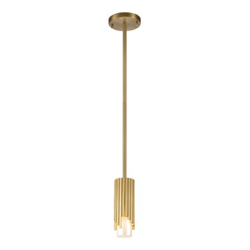 Elstead - Hanglamp met stang MARVELE 1xE14/40W/230V goudkleurig
