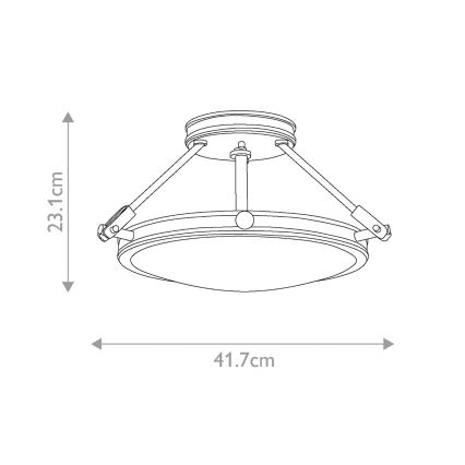 Elstead HK-COLLIER-SF-S - Hanglamp voor Oppervlak Montage COLLIER 3xE14/60W/230V