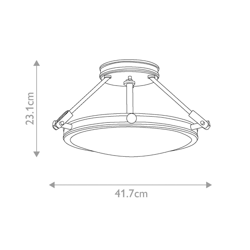 Elstead HK-COLLIER-SF-S - Hanglamp voor Oppervlak Montage COLLIER 3xE14/60W/230V