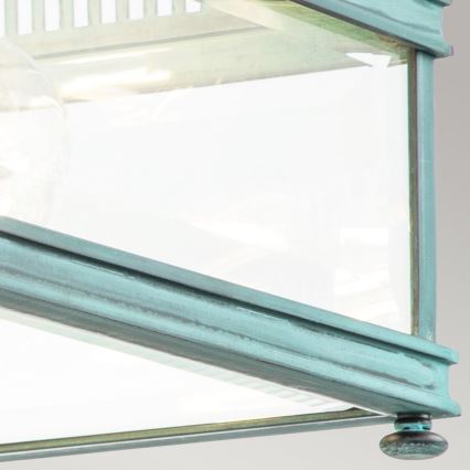 Elstead - Plafonnier d'extérieur HOLBORN 2xE27/60W/230V IP44 turquoise