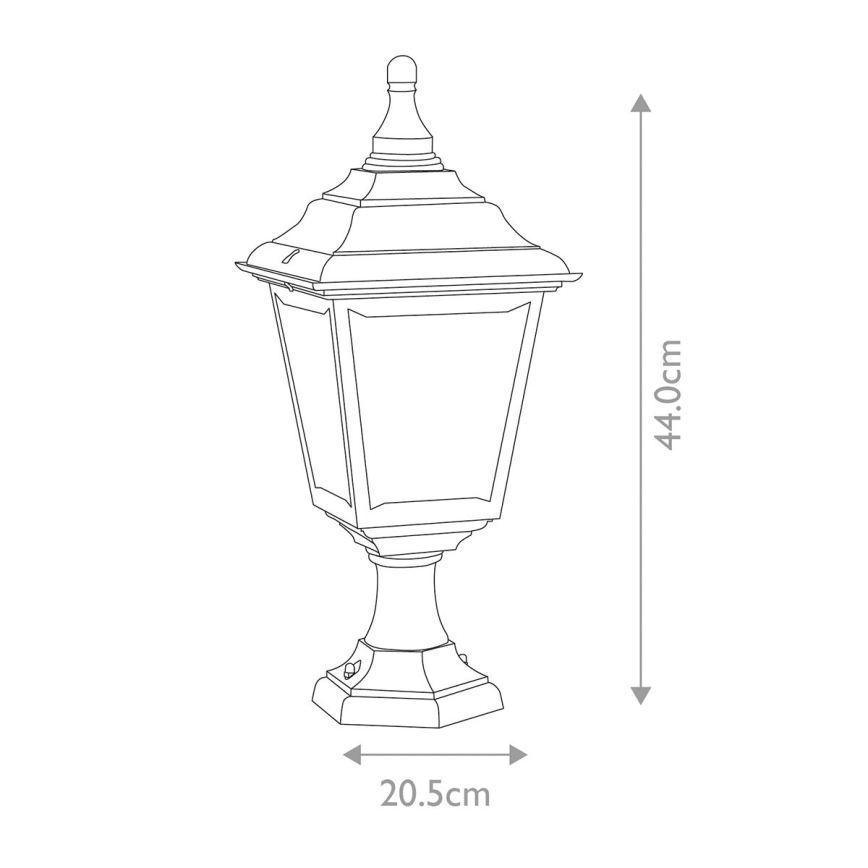 Elstead KERRY-PED-POR - Buitenlamp KERRY 1xE27/100W/230V IP44