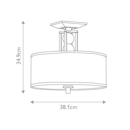 Elstead KL-CELESTIAL-SF - Lustre monté en surface CELESTIAL 3xE27/100W/230V